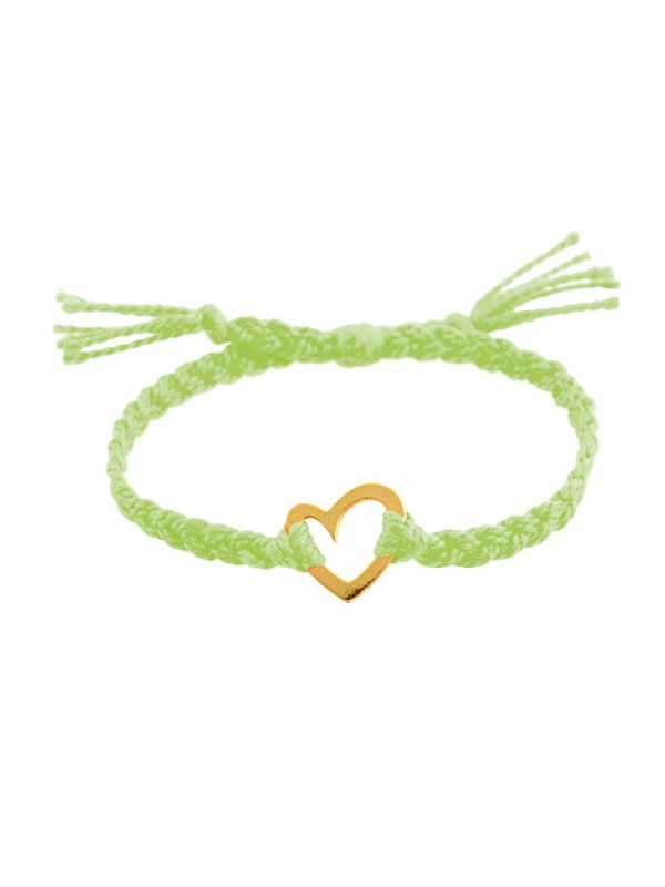 JBH65/B-LR Braid Light Green Bracelets