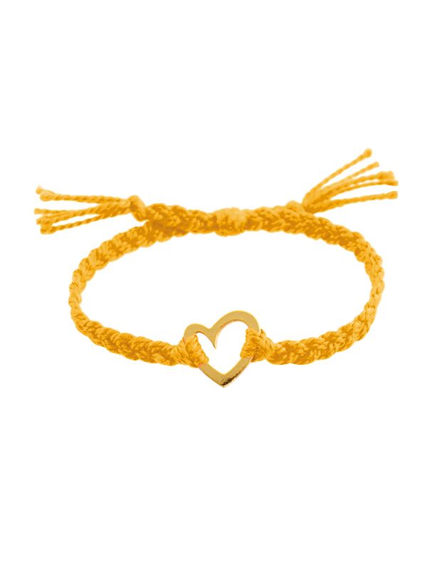 JBH65/B-MU Braid Mustard Bracelets